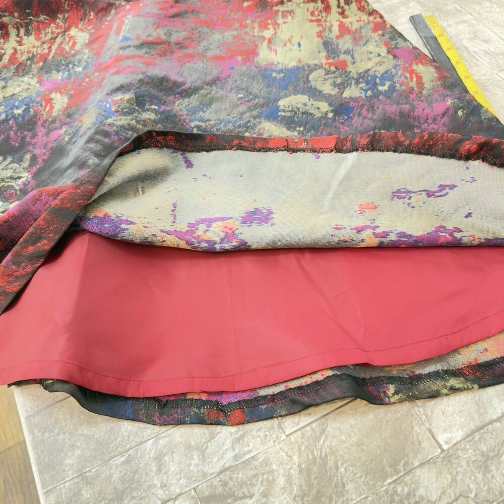 NWT Leslie Fay Women Dress Striped Fit & Flare Black Gold Size 8 - Picture 15 of 17